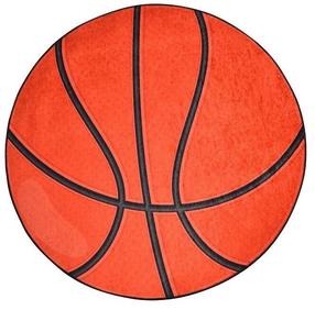 Paklājs iekštelpu Conceptum Hypnose Basketball, oranža krās., 200 cm x 200 cm