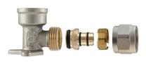 Tvirtinamoji išardoma alkūnė TDM Brass 1480, 90 °, 20mm x 3/4", žalvaris/nikelis