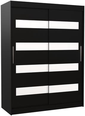 Spinta ADRK Karen, balta sp./juoda sp., 150 cm x 58 cm x 200 cm