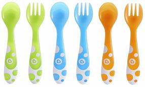 Söögiriistade komplekt lastele Munchkin Multi 9152901, 1 aasta, plastik, sinine v./roheline v./oranž v.