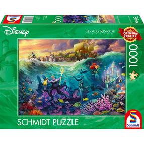 Dėlionė Schmidt Thomas Kinkade Studios Disney Ursula 58041, 49.3 cm x 69.3 cm, 1000 vnt., įvairių spalvų