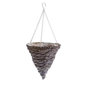 Karināmais puķu pods Garden Center NHBN412, koks/dabiskās šķiedras, Ø 31 cm, brūna krās.