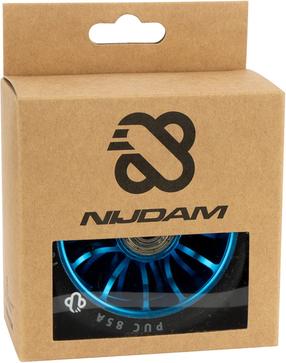 Priedas paspirtukams, ratukai Nijdam Stunt Scooter Wheel Set Spoked Alu, mėlyna sp./juoda sp., 2 vnt.