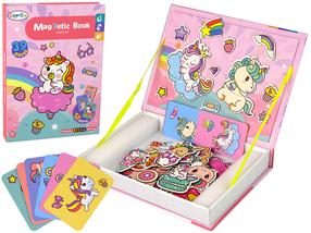 Magnetmänguasi Color Day Magnetic Book Unicorn, mitmevärviline, 39 tk