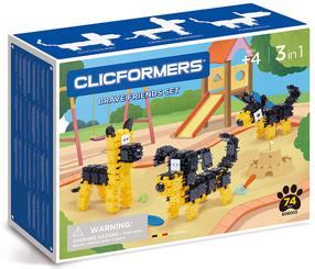 Конструктор Clicformers Храбрые друзья 806003, 74 шт.