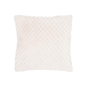 Dekoratyvinė pagalvėlė Domoletti Mink Grid, minimalistinė smėlio sp., 50 cm x 50 cm