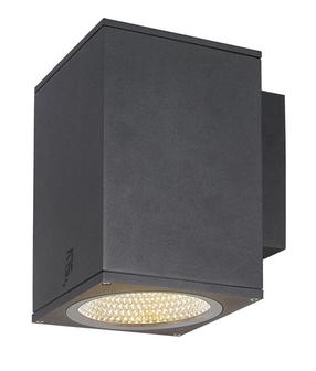 Sieninis lauko šviestuvas SLV Enola Square L, 35W, LED, IP65, antracito sp., 14 cm x 21.8 cm