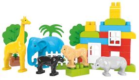 Žaislinių kaladėlių rinkinys Technok Animals UA02-0334, 40 vnt.