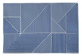 Kilimas lauko terasoms Linear, mėlyna sp., 120 cm x 180 cm
