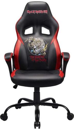 Žaidimų kėdė Subsonic Original Iron Maiden, 48 x 51 x 119 - 129 cm, juoda sp./raudona sp.