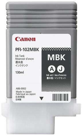 Картридж для струйного принтера Canon PFI-102MBK, черный цв.