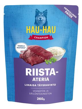 Šlapias šunų maistas Hau-Hau Champion, žvėriena, 0.26 kg
