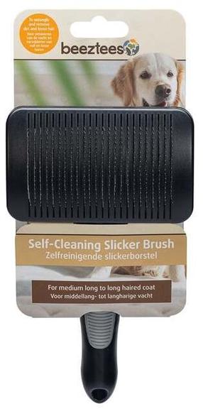 Šepetys šunims Beeztees Self-Cleaning Slicker Brush 661740, 190 mm x 105 mm