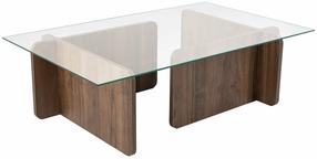 Kavos staliukas Nordure Flavio, ruda sp., 65 cm x 105 cm x 30 cm