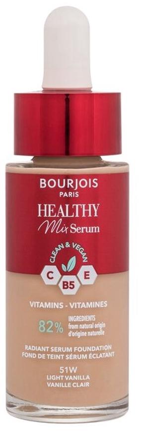 Skystas makiažo pagrindas Bourjois Paris Healthy Mix, 51w vanille clair, 30 ml