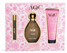 Dovanų komplektas moterims AQC Fragrances Radiant Bloom, 3 vnt.