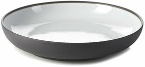 Sügav taldrik prae Revol Solid, Ø 23.5 cm, valge v./must v.
