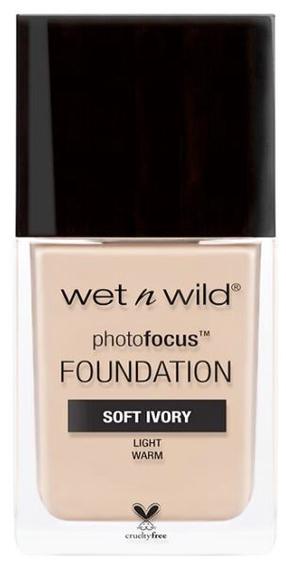 Šķidrā grima bāze Wet N Wild Photo Focus, gaiši brūna krās., soft ivory, 30 ml