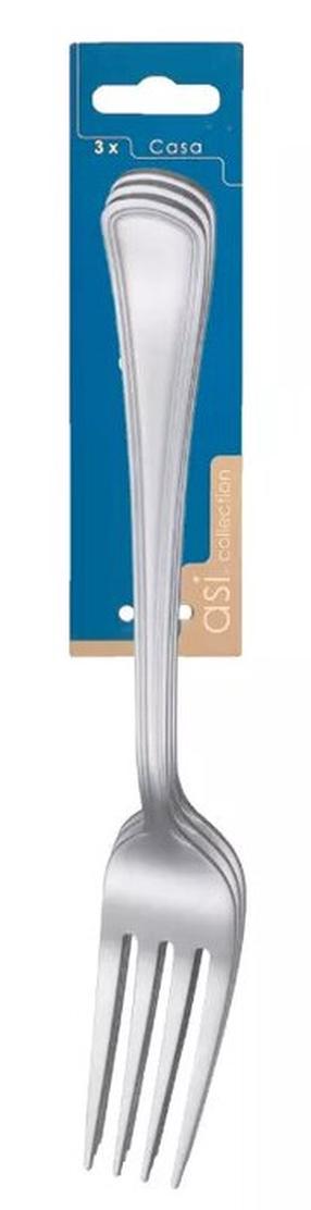 Šakutė Asi Collection Casa, nerūdijantysis plienas, nerūdijančiojo plieno sp., 3 vnt., 20 cm