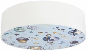 Šviestuvas lubų Candellux Lighting Kiddy, E27, 2 x 40 W, mėlyna sp. / balta sp.