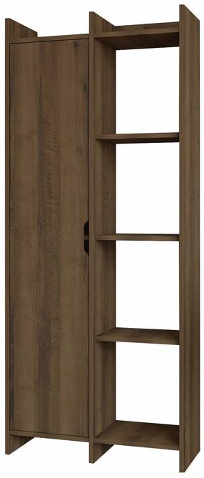 Knygų lentyna Kalune Design Offer 382NRC1309, antique walnut sp., 180 cm x 70 cm x 30 cm