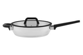 Cepšanas panna ar vāku Maku Ease 645855, Ø 26 cm, stikls/nerūsējošais tērauds/silikons