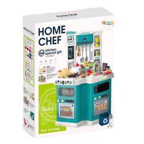 Mänguköök, köögi tehnika komplekt Lean Toys Home Chef, sinine v./valge v.