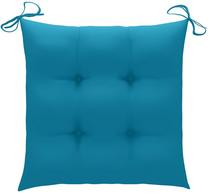 Kėdžių pagalvėlė VLX Fabric 314873, žydra sp., 40 cm x 40 cm, 4 vnt.