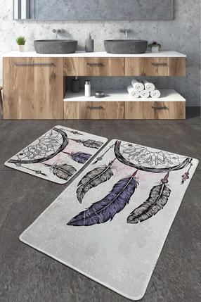 Vannasistabas paklājiņu komplekts Foutastic Parast 359CHL2553, daudzkrāsaina, 60 cm x 100 cm