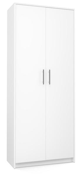 Biuro spinta Oliv 2D, balta sp., 180 cm x 74 cm x 35 cm