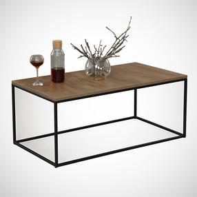 Kohvilaud Kalune Design Cosco, pruun v./must v., 95 cm x 55 cm x 43 cm