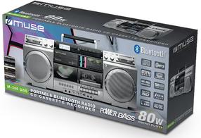 Magnetola Muse M-380 GBS, 80 W, sidabro sp.
