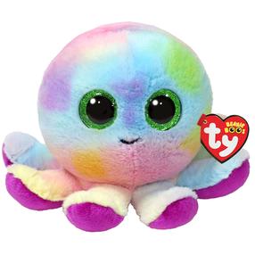 Pliušinis žaislas aštuonkojis Meteor Beanie Boos Bubbles, įvairių spalvų, 15 cm