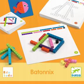 Lavinimo žaislas Djeco Eduludo Batonnix, įvairių spalvų