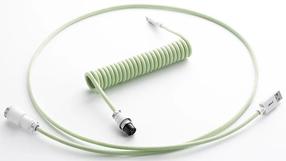Klaviatuuri kaablid Cablemod Pro Coiled Keyboard Cable USB-C / USB Typ-A 150cm, roheline v.
