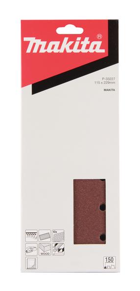 Šlifavimo lapas Makita P-33227, 150, 22.9 cm x 11.5 cm, 10 vnt.