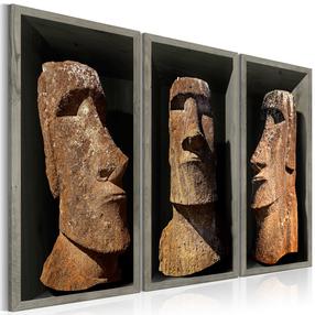 Reprodukcija Artgeist Moai (Easter Island), 20 cm x 40 cm