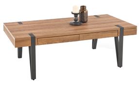 Žurnalinis staliukas Tuluza, juoda sp./riešuto sp., 120 cm x 55 cm x 41 cm