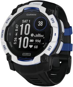 Viedais pulkstenis Garmin Instinct 3 50mm Solar 010-02935-03, balta krās./melna krās.
