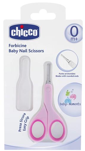Zīdaiņu šķēres Chicco, rozā krās.