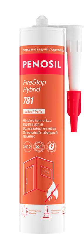 Hermetikas Penosil FireStop Hybrid 781, 290 ml, balta sp.