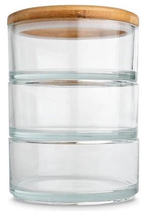 Lielapjoma produktu konteiners Ooni, 0.97 l, koka krās./caurspīdīga krās.