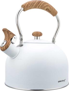 Arbatinukas su švilpuku King Hoff KH-1860, 2.5 l, balta sp.