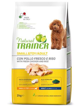 Sausas šunų maistas Natural Trainer Small & Toy Adult Chicken, vištiena, 2 kg