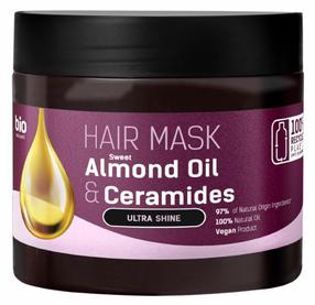 Matu maska Bio Naturell Ultra Shine Almond Oil & Ceramides, 295 ml