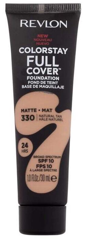 Makiažo pagrindas Revlon Colorstay Full Cover, natural tan sp., 330, 30.0 ml
