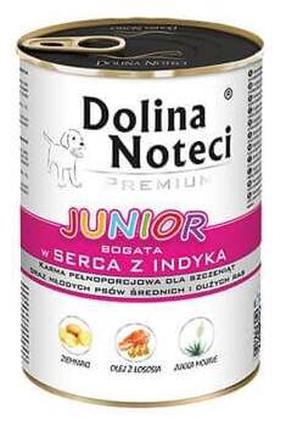 Mitrā barība (konservi) suņiem Dolina Noteci Premium Rich In Turkey Hearts, tītara gaļa, 0.4 kg