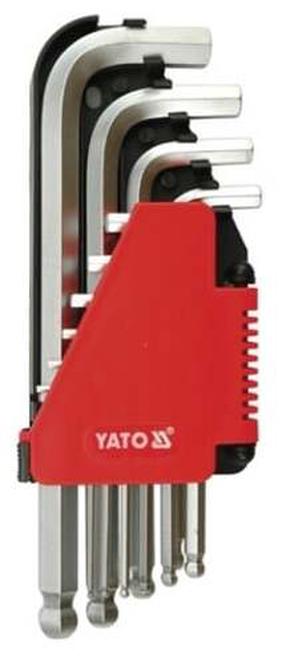 Набор шестигранных ключей Yato YT-0509, шестигранная, 18 см, 10 шт.