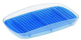 Kriauklės organizatorius - dėklas Tescoma, 18 cm x 10 cm, plastikas, įvairių spalvų