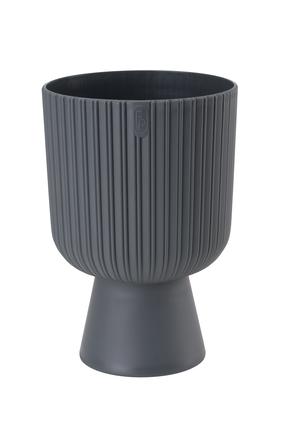 Lillepott Form Plastic KELI MIKA 5125-014, plastik, Ø 17.8 cm, antratsiit v.